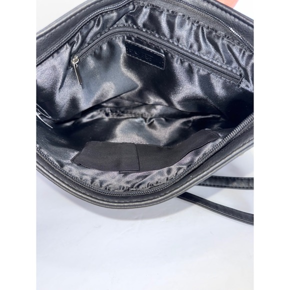 Yoki Black Gold Studed Crossbody Clutch Wristlet Zip Closure Goth Y2K Bikercore - Picture 7 of 9